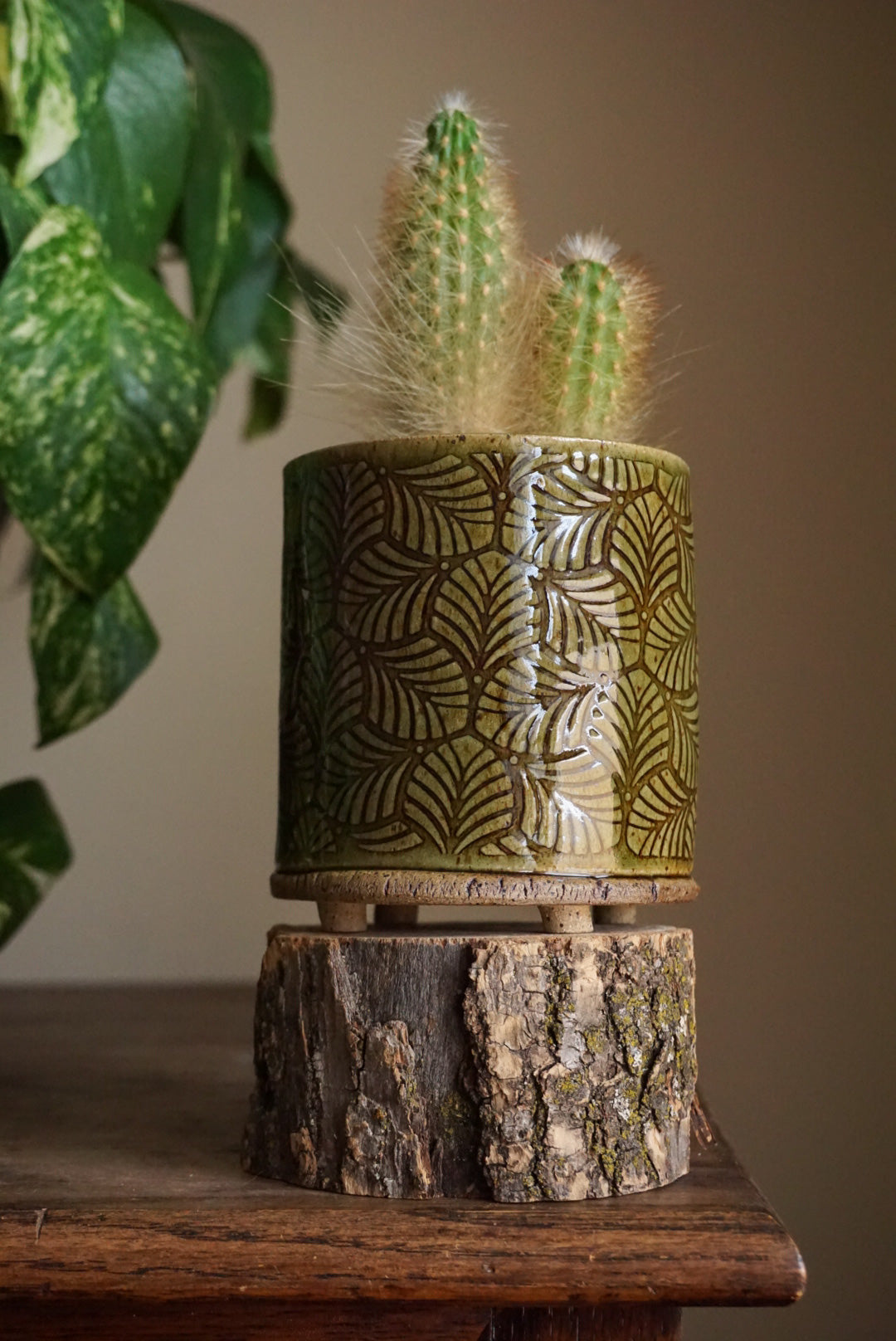 Tropical Tile Planter | Green