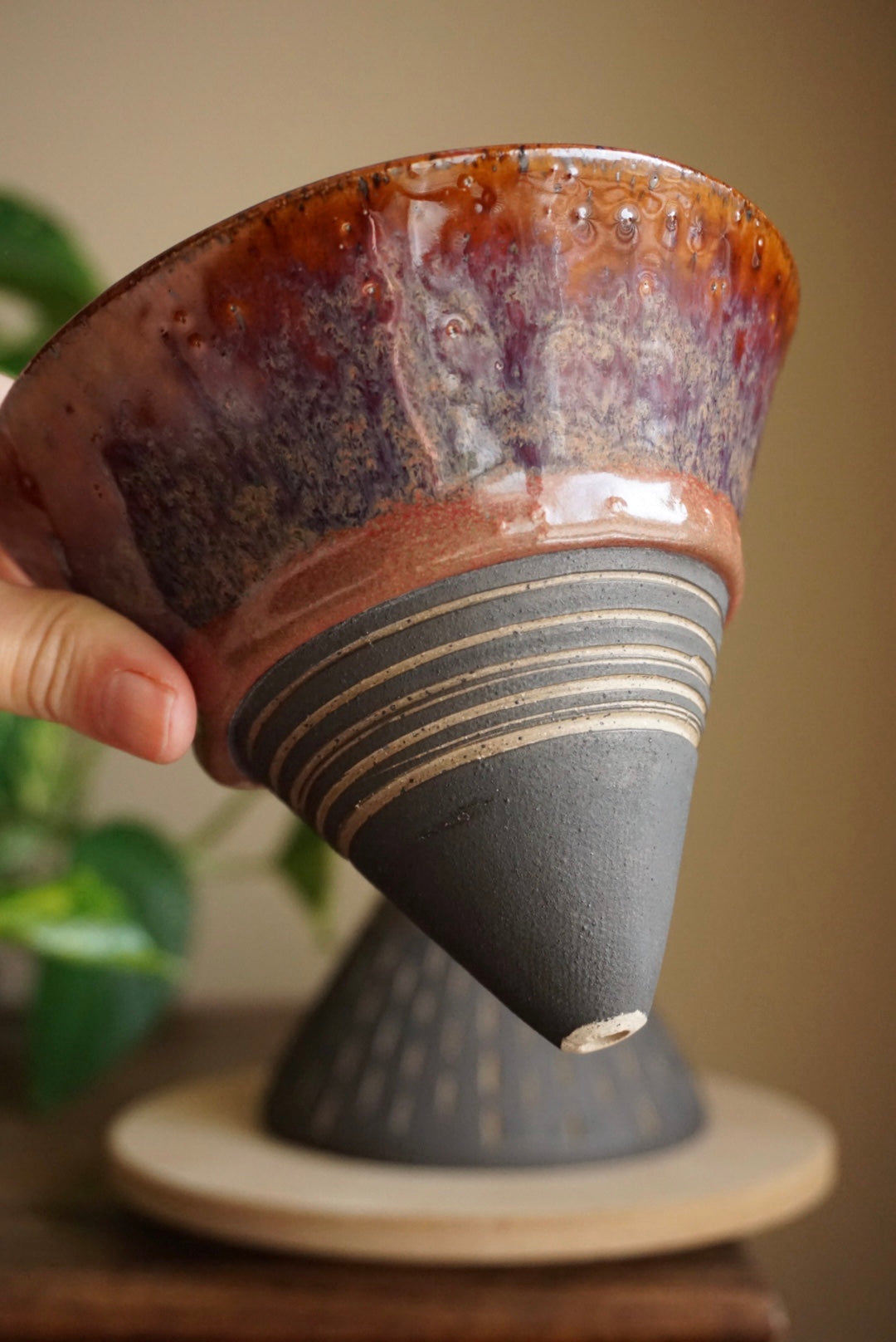 Sangria | Carved Cone Planter