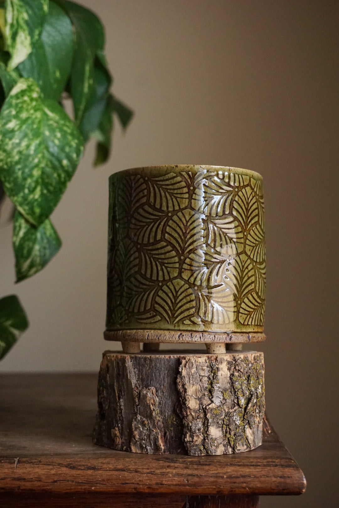Tropical Tile Planter | Green
