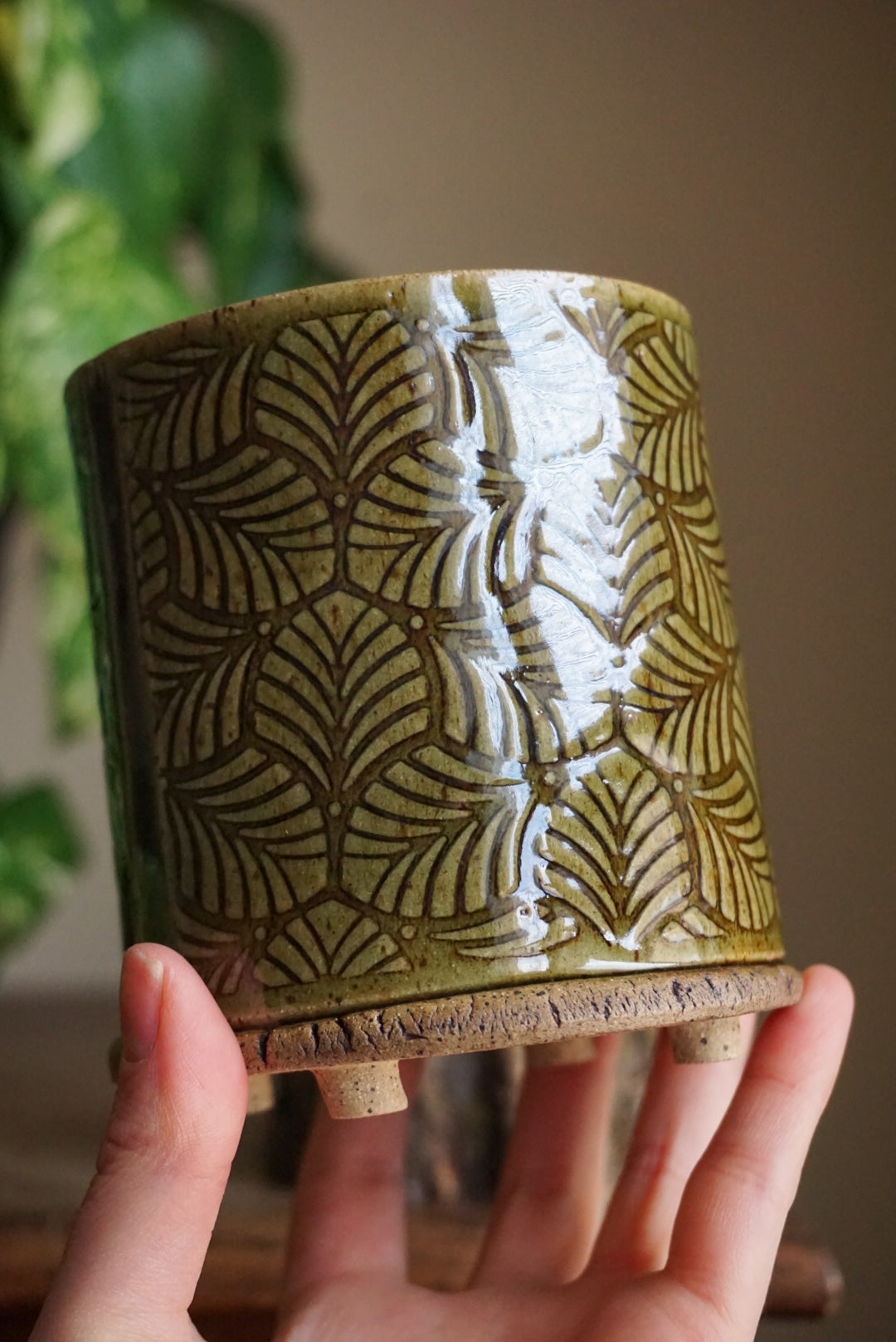 Tropical Tile Planter | Green